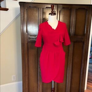 Robbie Bee Vibrant Red Mini Dress